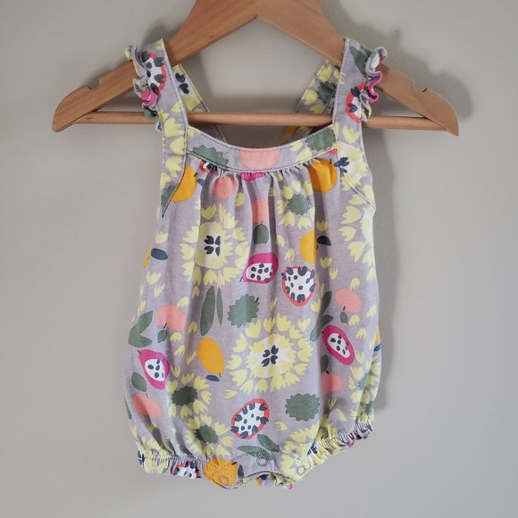 Tea Collection cross-backed romper 3-6 months - Picture 4 of 7